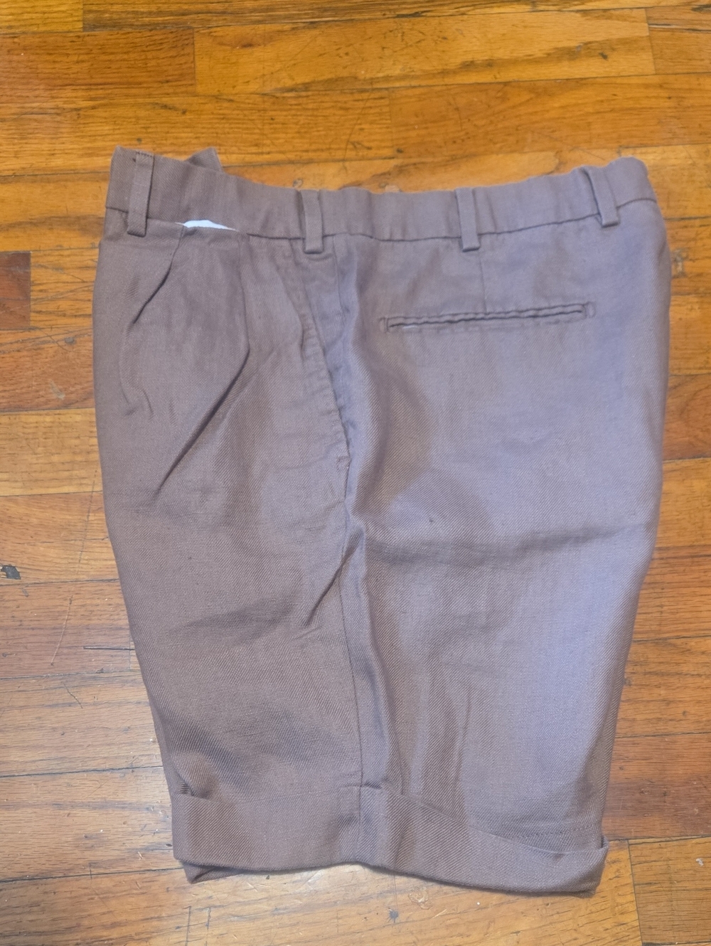 Suitsupply Shorts Mens 30 Bosa 100% Linen Leomaster Pleated Quiet Luxury 7in